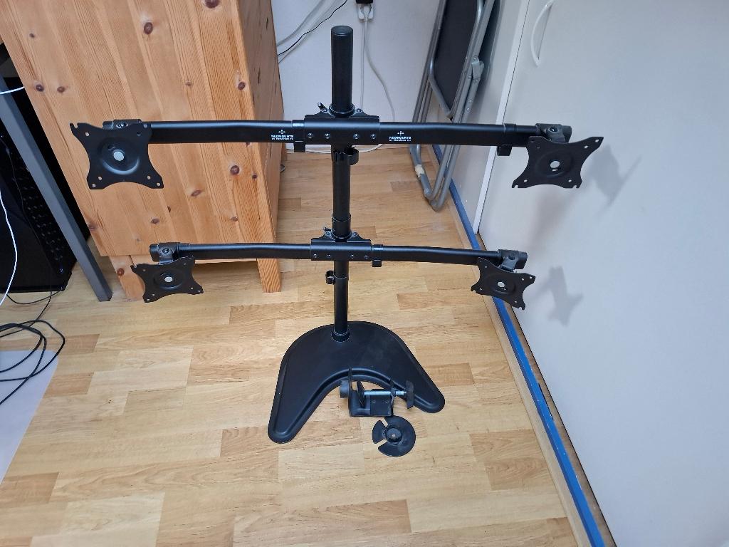 4 arms beeldscherm standaard, Ophalen, Zo goed als nieuw