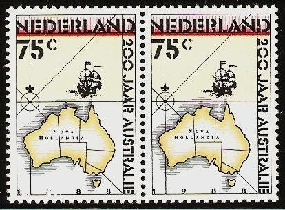 Nederland 1411 paartje h Australië., Postzegels en Munten, Postzegels | Nederland, Verzenden, Postfris