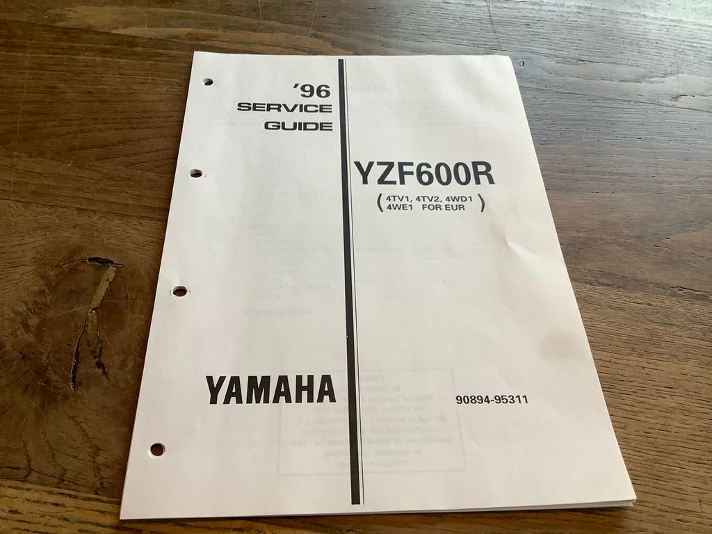 Yamaha YZF600R Service Handleiding '96, Verzenden, Yamaha