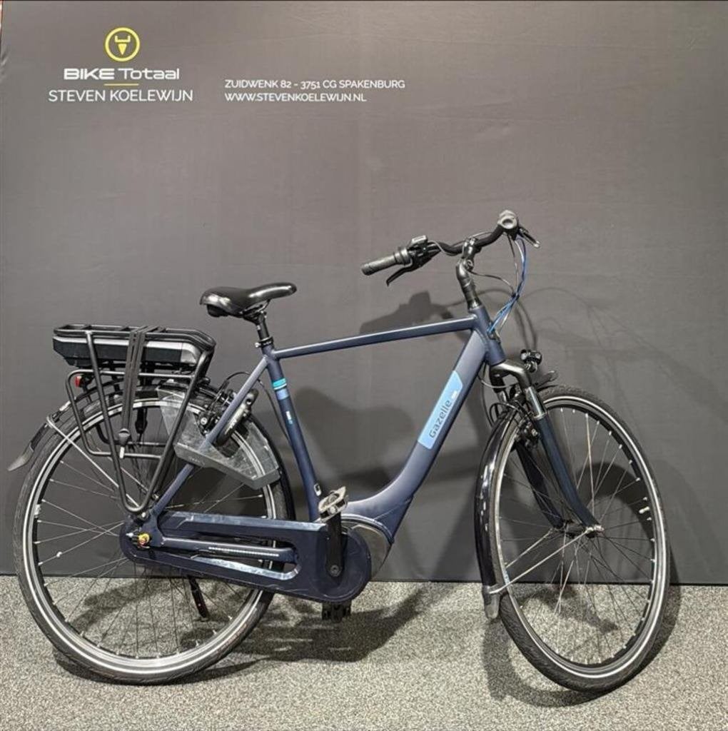 Gazelle Paris C7 HMB H57 N7 Elektrische Stadsfietsen, Ophalen, Gebruikt, Versnellingen, 57 tot 61 cm