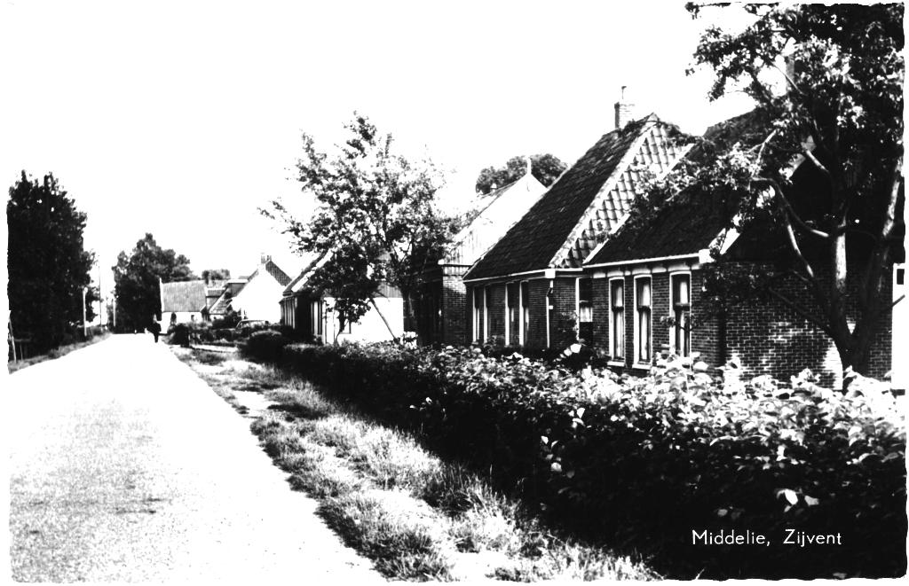 700850	Middelie	NH  1969	Zijvent	Gelopen met postzegel, Ophalen of Verzenden, 1960 tot 1980, Gelopen, Noord-Holland