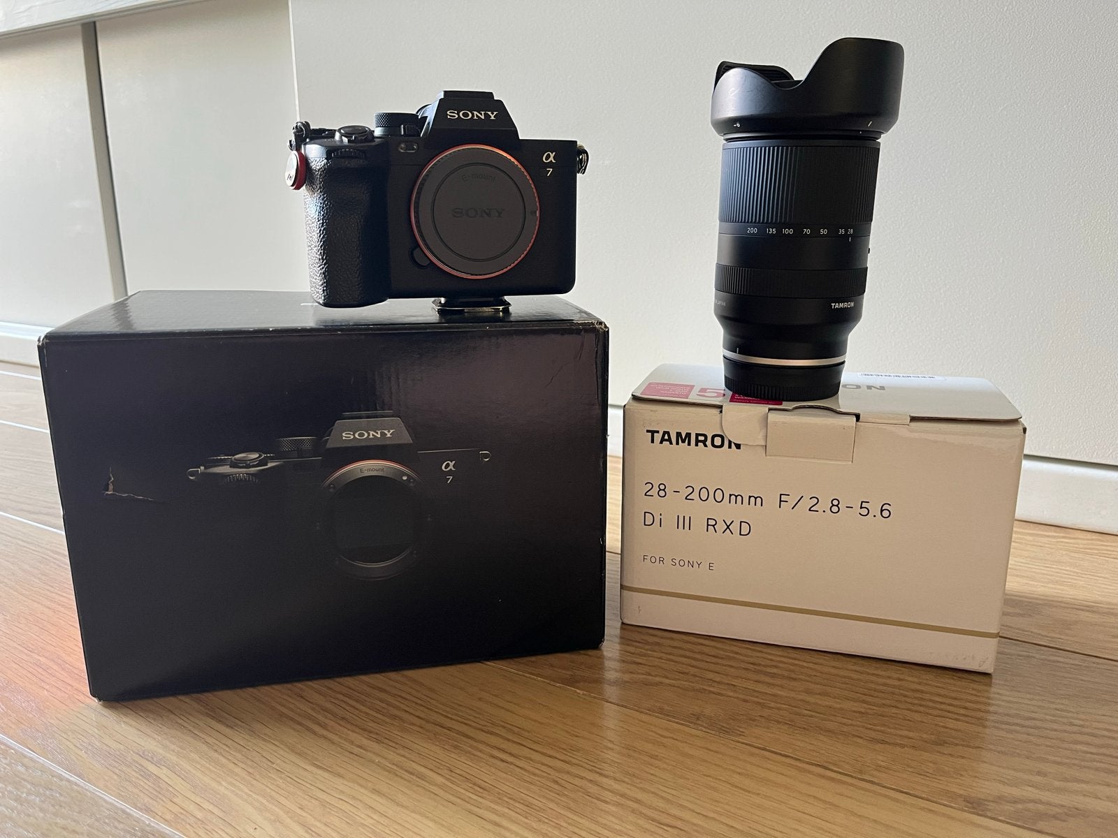 Sony A7IV met Tamron 28-200mm lens en accessoires, Beeldstabilisatie, Ophalen of Verzenden, Zo goed als nieuw, Accu