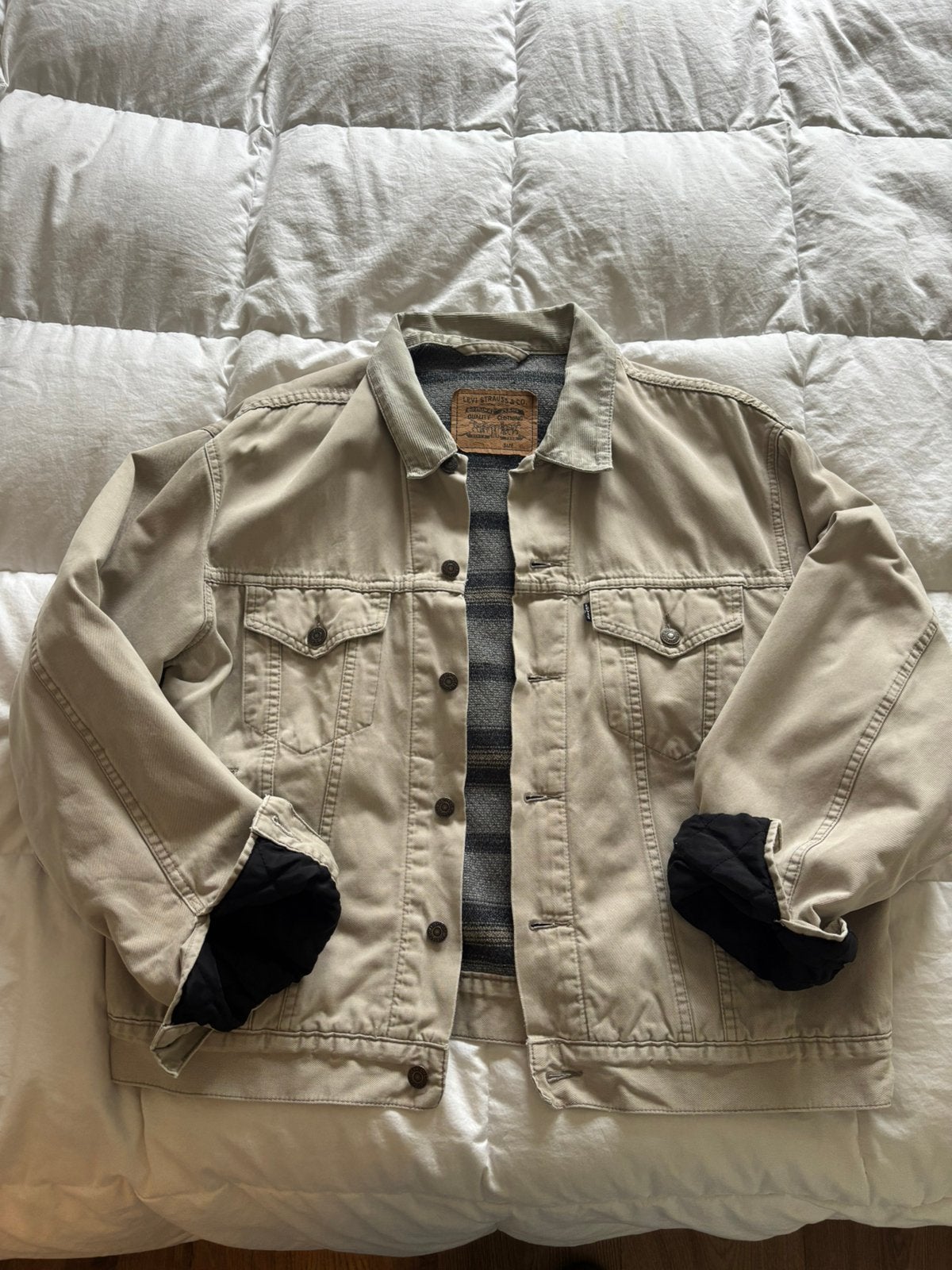 Levi’s vinted jasje (XL) oversized, Kleding | Dames, Ophalen of Verzenden, Gedragen, Maat 46/48 (XL) of groter