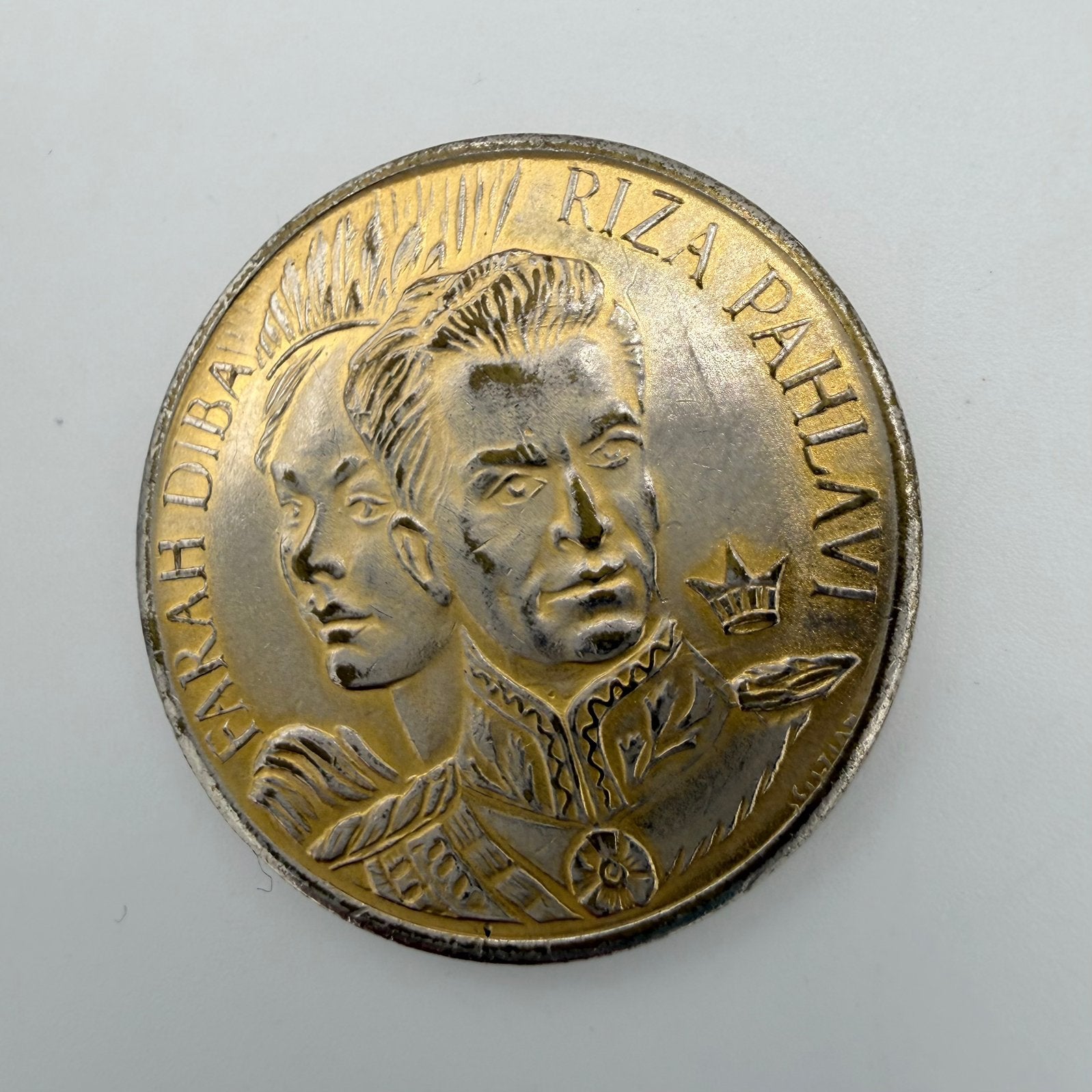 penning – Farah Diba & MohammadReza Pahlavi, Ophalen of Verzenden