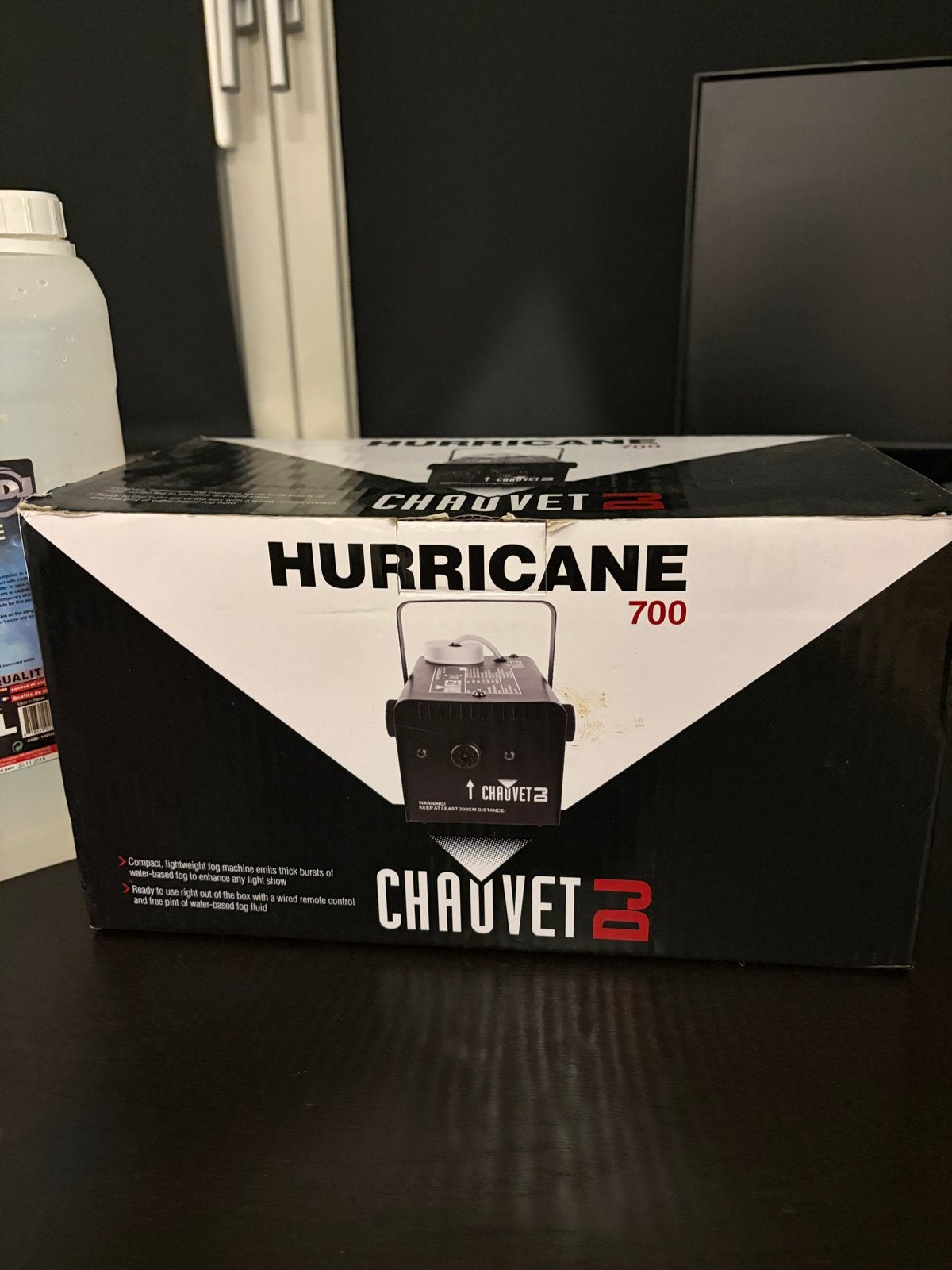 Chauvet DJ Hurricane 700 rookmachine + 3L rookvloeistof, Ophalen of Verzenden, Gebruikt
