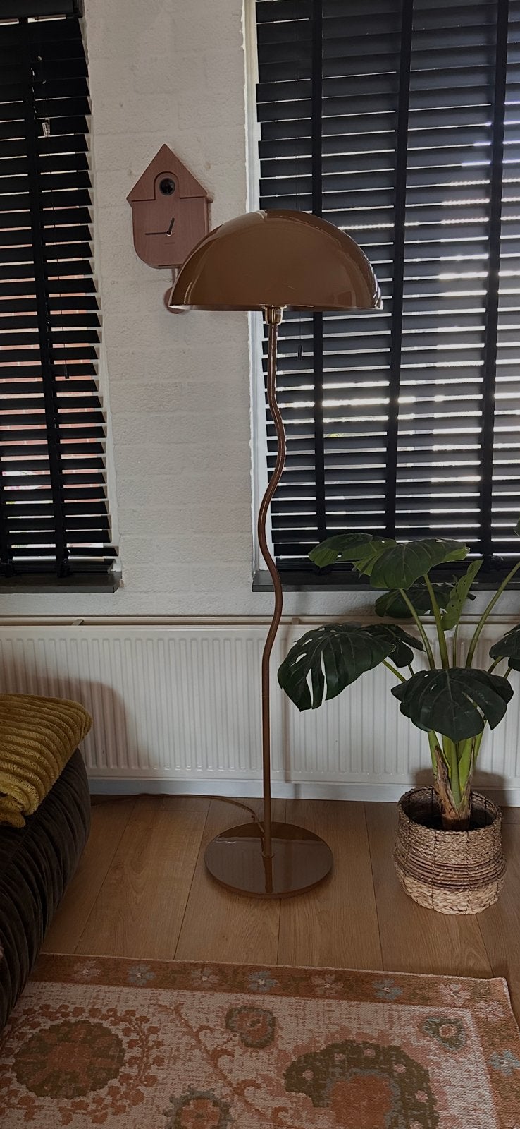 Vloerlamp salsa bronze, Ophalen, E27 (groot), Zo goed als nieuw, Metaal