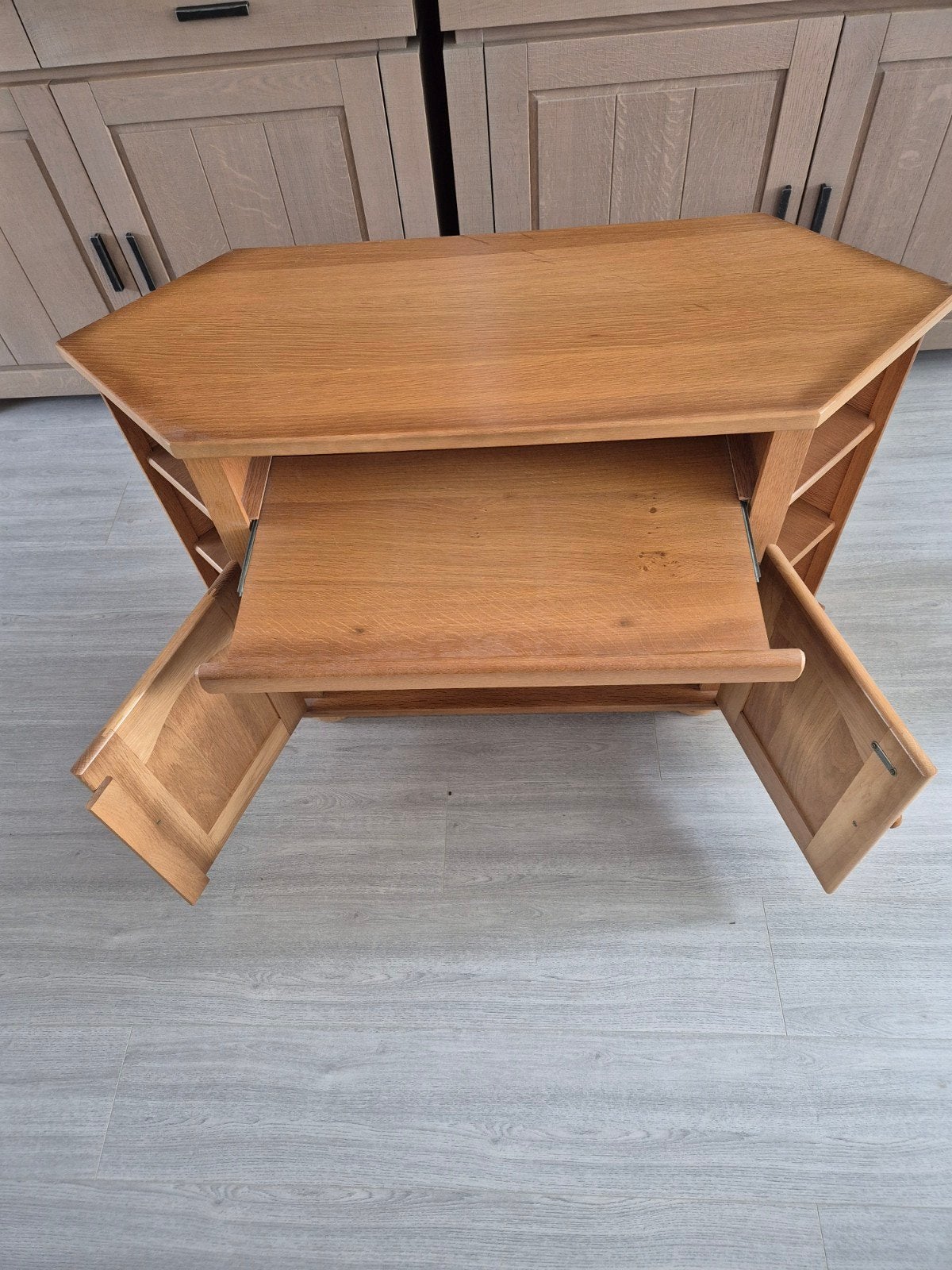 tv stereo kastje, Gebruikt, 70 tot 120 cm, Eikenhout, Ophalen of Verzenden