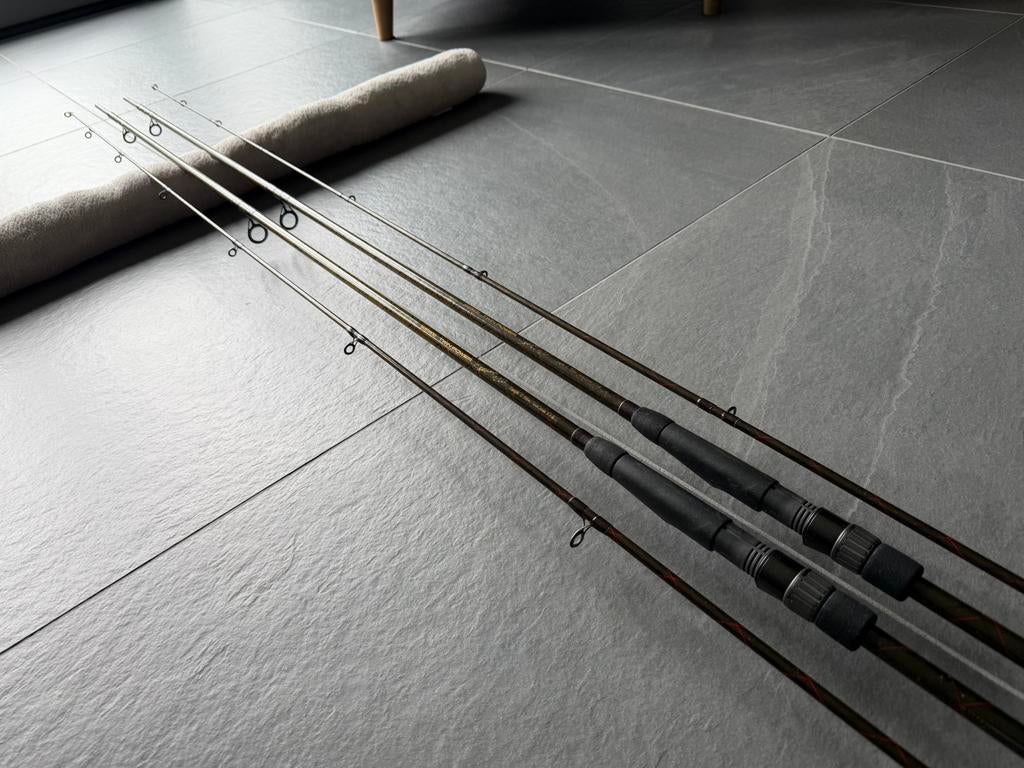 2 x Shimano Twin Power Specimen 12ft 2,25lbs GEWELDIGE STAAT, Ophalen, Gebruikt, Complete set