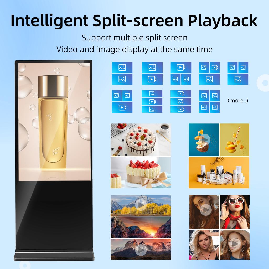 DJLicht 55'' Touch display zuil Reclamezuil 205cm Android, ., Nieuw, Ophalen of Verzenden, .