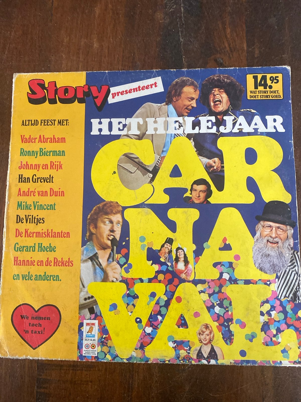 Het Hele Jaar Carnaval LP - Diverse Artiesten, Cd's en Dvd's, LP, Gebruikt, Ophalen of Verzenden, Feestmuziek