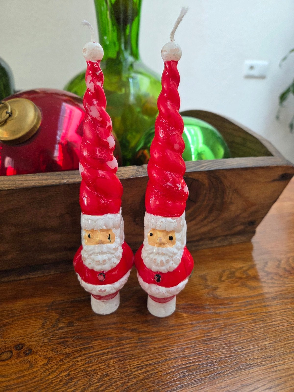 2 kerstman kaarsen, Ophalen of Verzenden