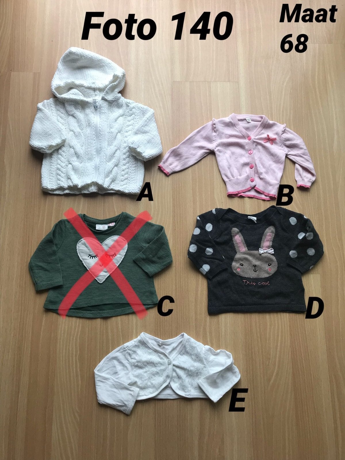 Trui vest meisje maat 68 Zgan *foto 140*, Ophalen of Verzenden, Zo goed als nieuw, Meisje, Truitje of Vestje