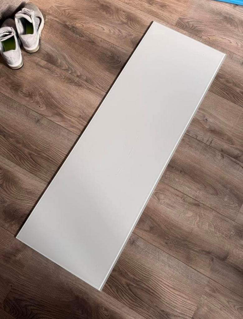 Witte Glasplaat voor ikea besta tv meubel, Huis en Inrichting, Kasten | Televisiemeubels, Ophalen, 100 tot 150 cm, Zo goed als nieuw