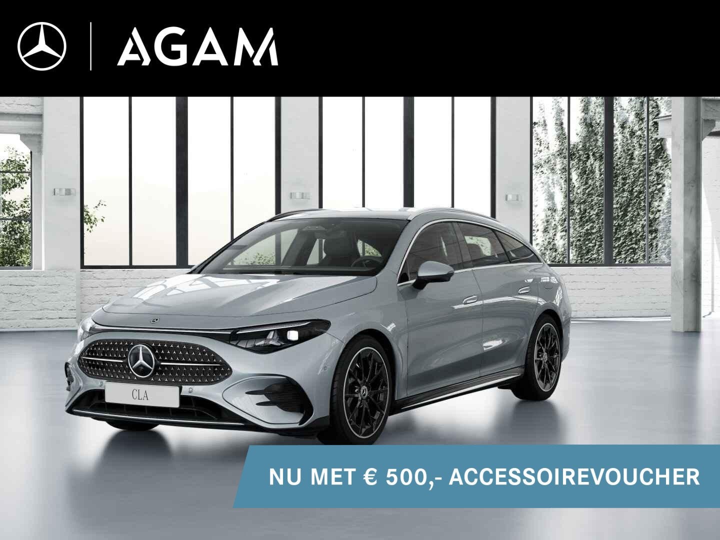 Mercedes-Benz CLA Shooting Brake 180 Business Solution, Auto's, CLA, 4 cilinders, Zilver of Grijs, 1430 kg