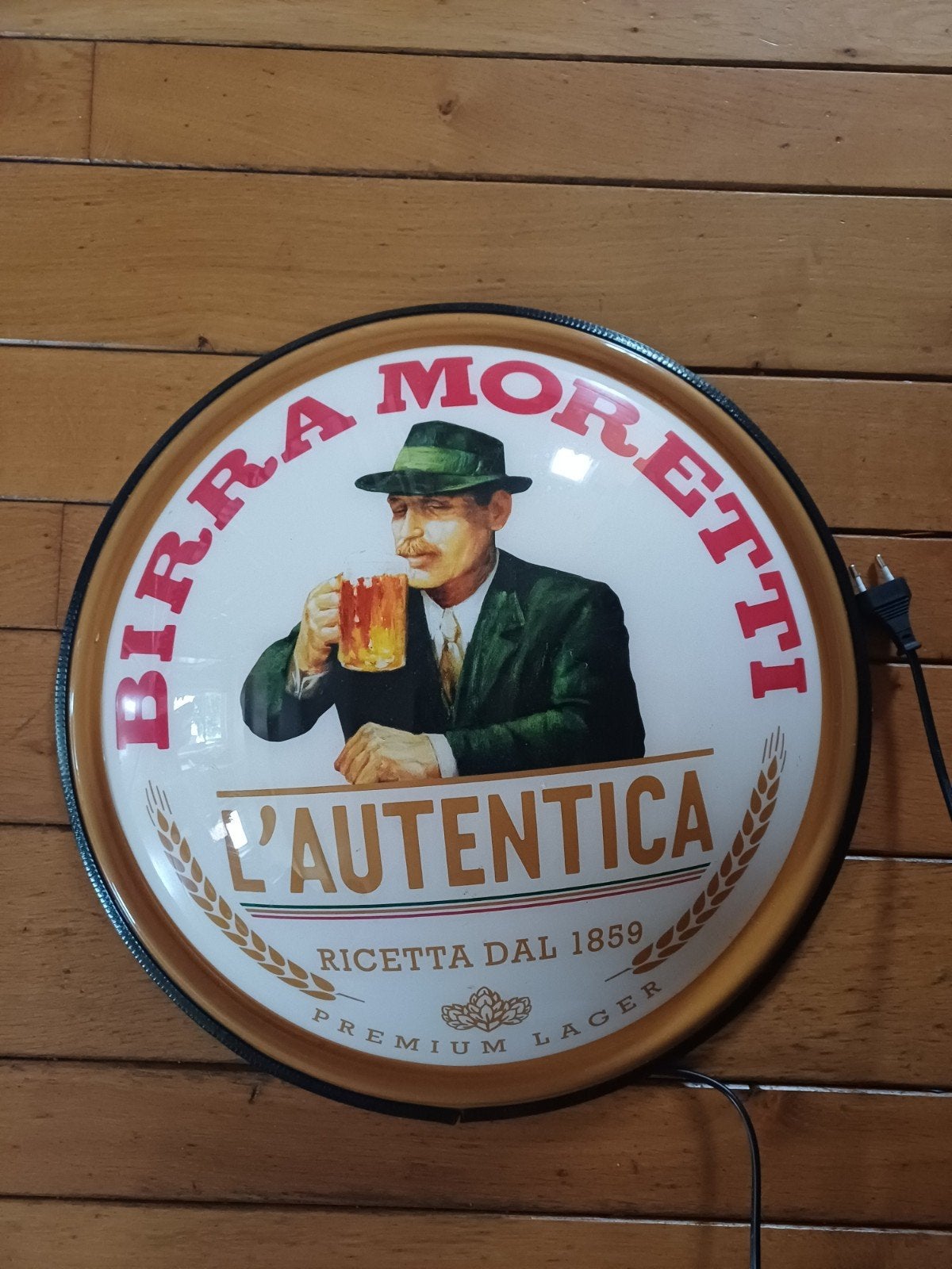 lichtbak birra moretti, Ophalen of Verzenden, Zo goed als nieuw, Lichtbak of (neon) lamp