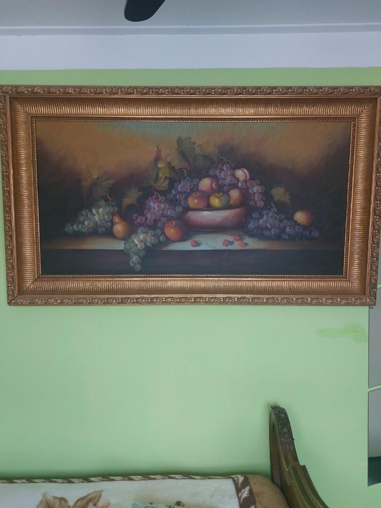2 klassieke stilleven schilderijen met luxe gouden lijst, Antiek en Kunst, Kunst | Schilderijen | Klassiek, Ophalen