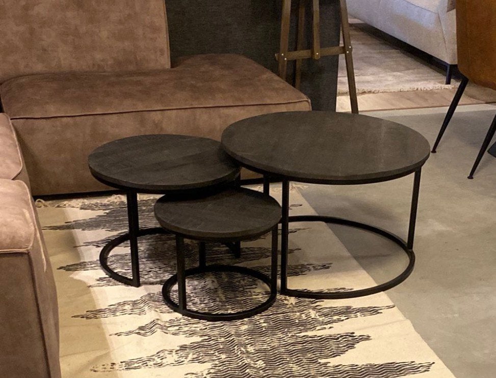 Salontafels, Huis en Inrichting, Ophalen of Verzenden, Zo goed als nieuw, Rond, 50 tot 100 cm
