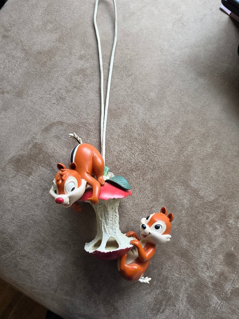 Disney knabbel en babbel hang ornament, Ophalen of Verzenden, Overige figuren, Zo goed als nieuw, Beeldje of Figuurtje