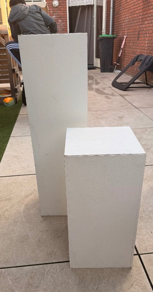 Witte pilaren voor versiering, Huis en Inrichting, Ophalen, Gebruikt