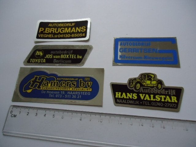 sticker Jaren 70 80 Autobedrijf auto Berlicum toyota veghel, Verzamelen, Verzenden, Zo goed als nieuw