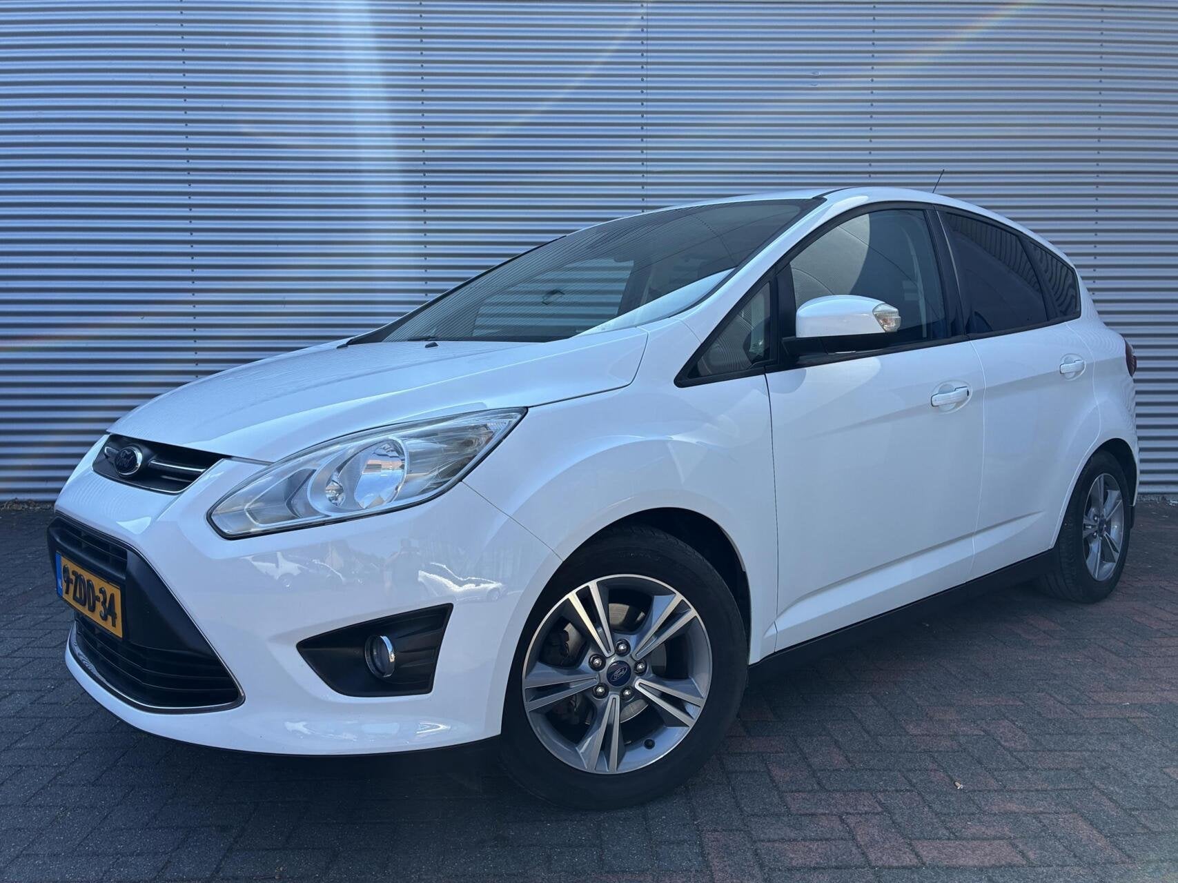 Ford C-Max 1.0 Edition Airco Cruise Navi NL Auto Trekhaak 14, Auto's, Voorwielaandrijving, Euro 5, Gebruikt, Wit