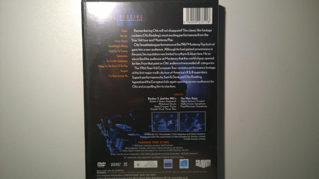 Otis Redding - Remembering Otis (DVD), Alle leeftijden, Ophalen of Verzenden, Zo goed als nieuw, Muziek en Concerten