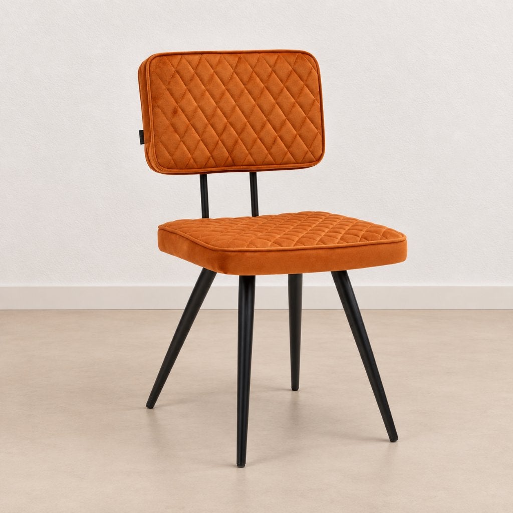 Kick Toby Eetkamerstoel Oranje - Set van 6 - Nieuw, Overige kleuren, Kick, Nieuw, Ophalen of Verzenden