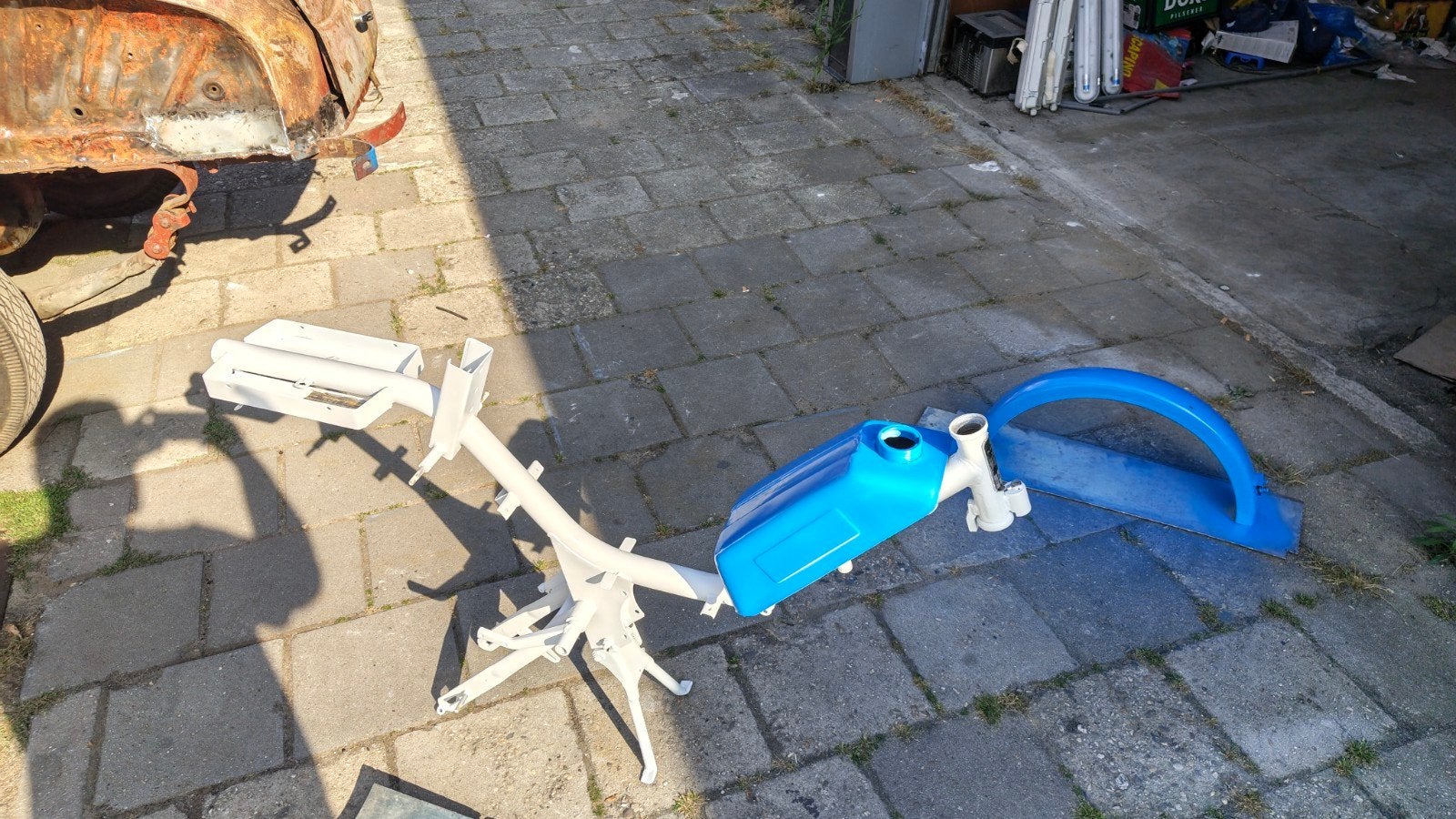 Jawa babetta 215 met blauw kenteken, Ophalen, Gebruikt, Blok