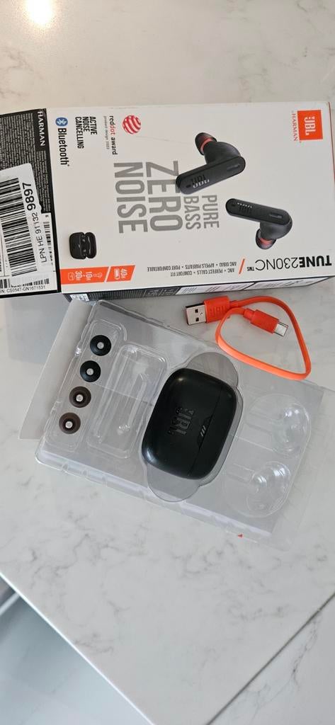JBL Tune 230NC TWS Draadloze Oordopjes met Noise Cancelling, Ophalen of Verzenden, Zo goed als nieuw, Draadloos