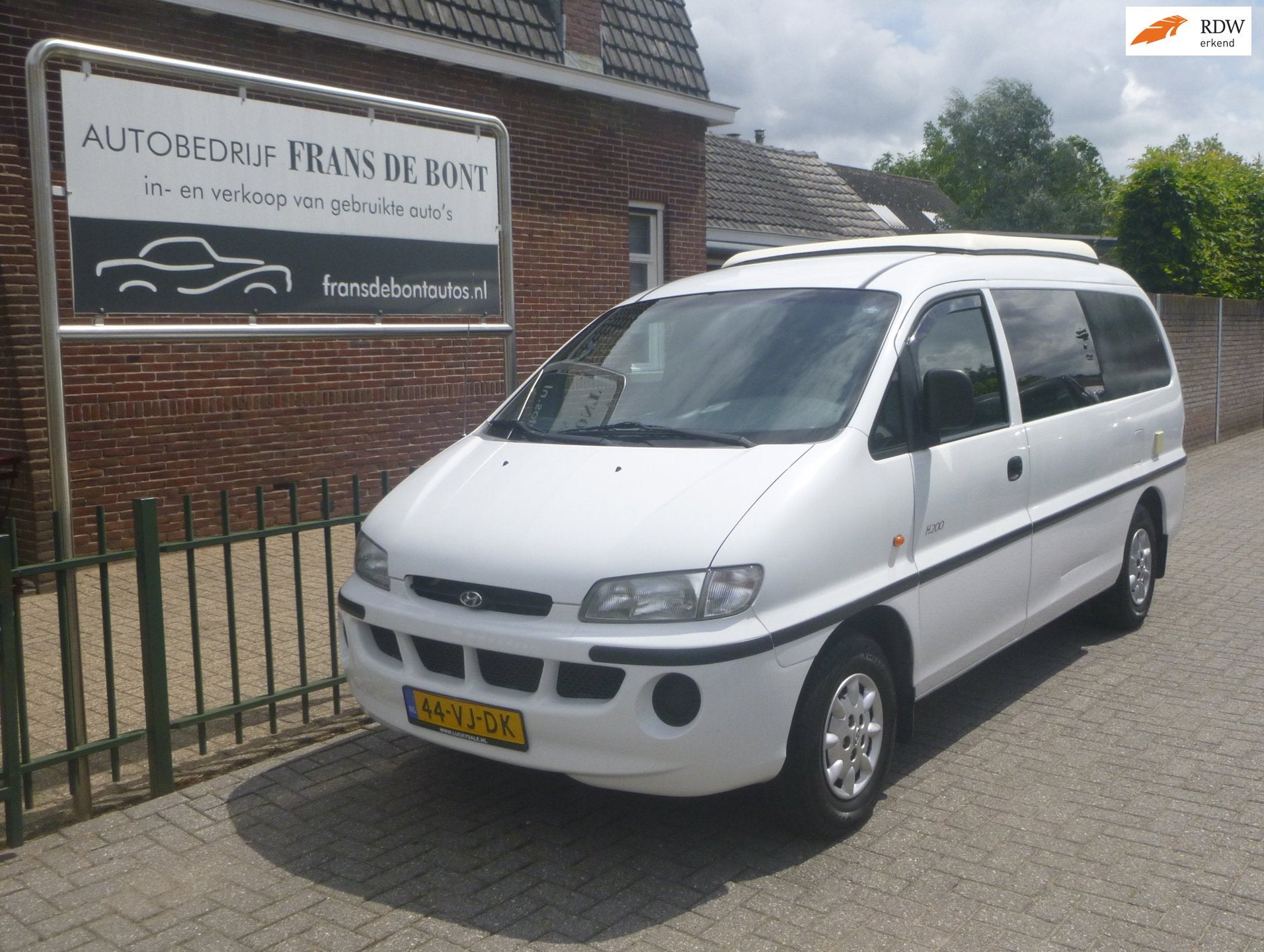 Hyundai H 200 2.5 TD Luxe lang camper automaat hefdak airco, Caravans en Kamperen, Campers, Buscamper of Camperbus, Bedrijf, Diesel