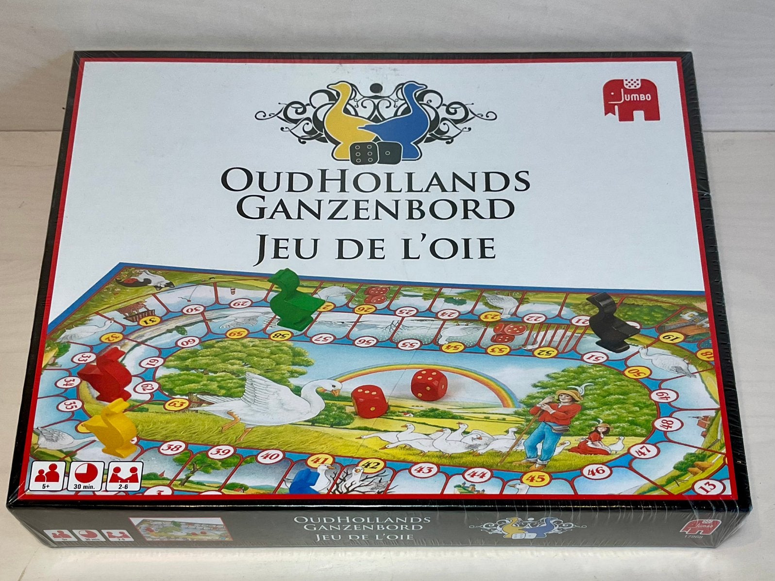 NIEUW Oud Hollands Ganzenbord van Jumbo nieuw geseald, Een of twee spelers, Ophalen of Verzenden, Nieuw