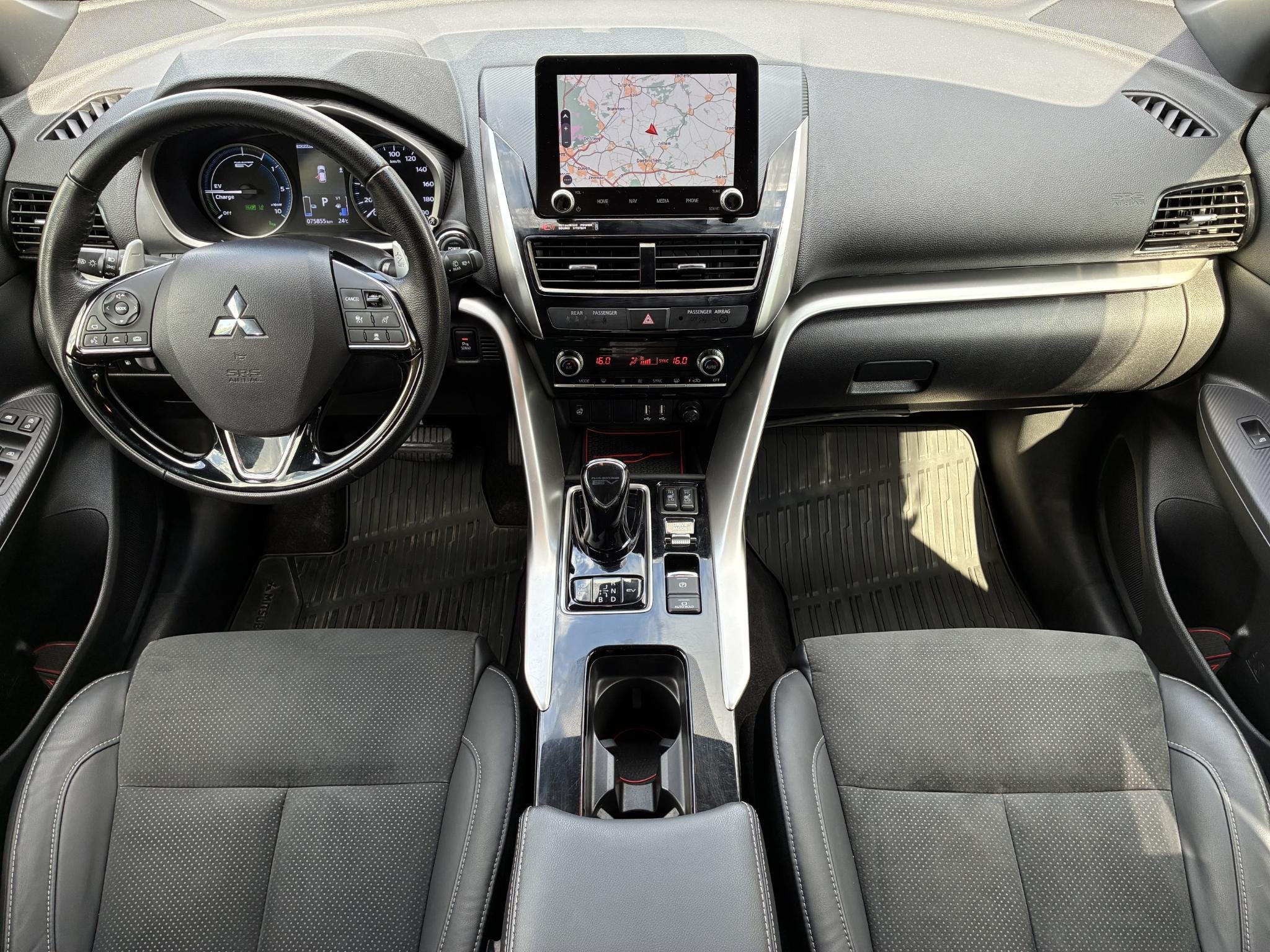 Mitsubishi Eclipse Cross 2.4 PHEV Black Edition / Fabrieksga, Auto's, Automaat, Euro 6, 4 cilinders, Bedrijf