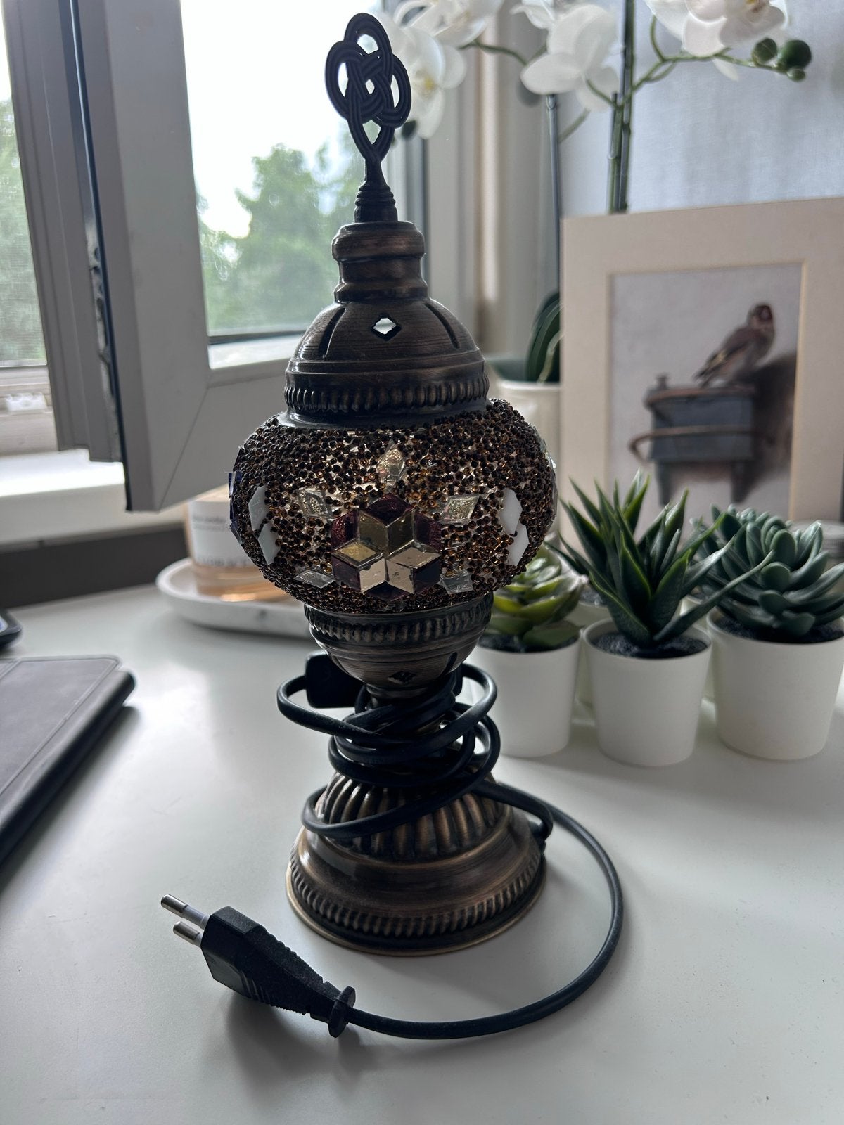 Handmade Turks Mozaïek Tafellamp - Sfeervolle Verlichting, Ophalen, Overige merken, Meerkleurig, Overige fittingen