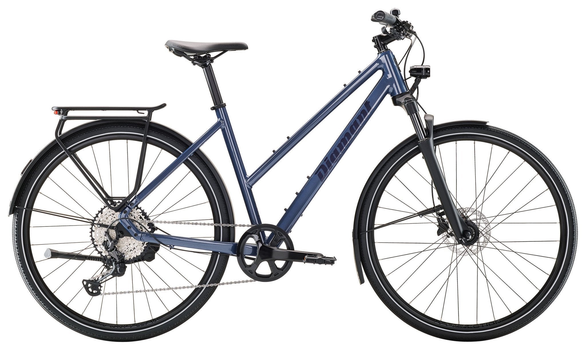 Diamant Mahon trip pro blauw dames 55cm 28inch, Fietsen en Brommers, 53 tot 56 cm, Nieuw, Overige merken, Versnellingen
