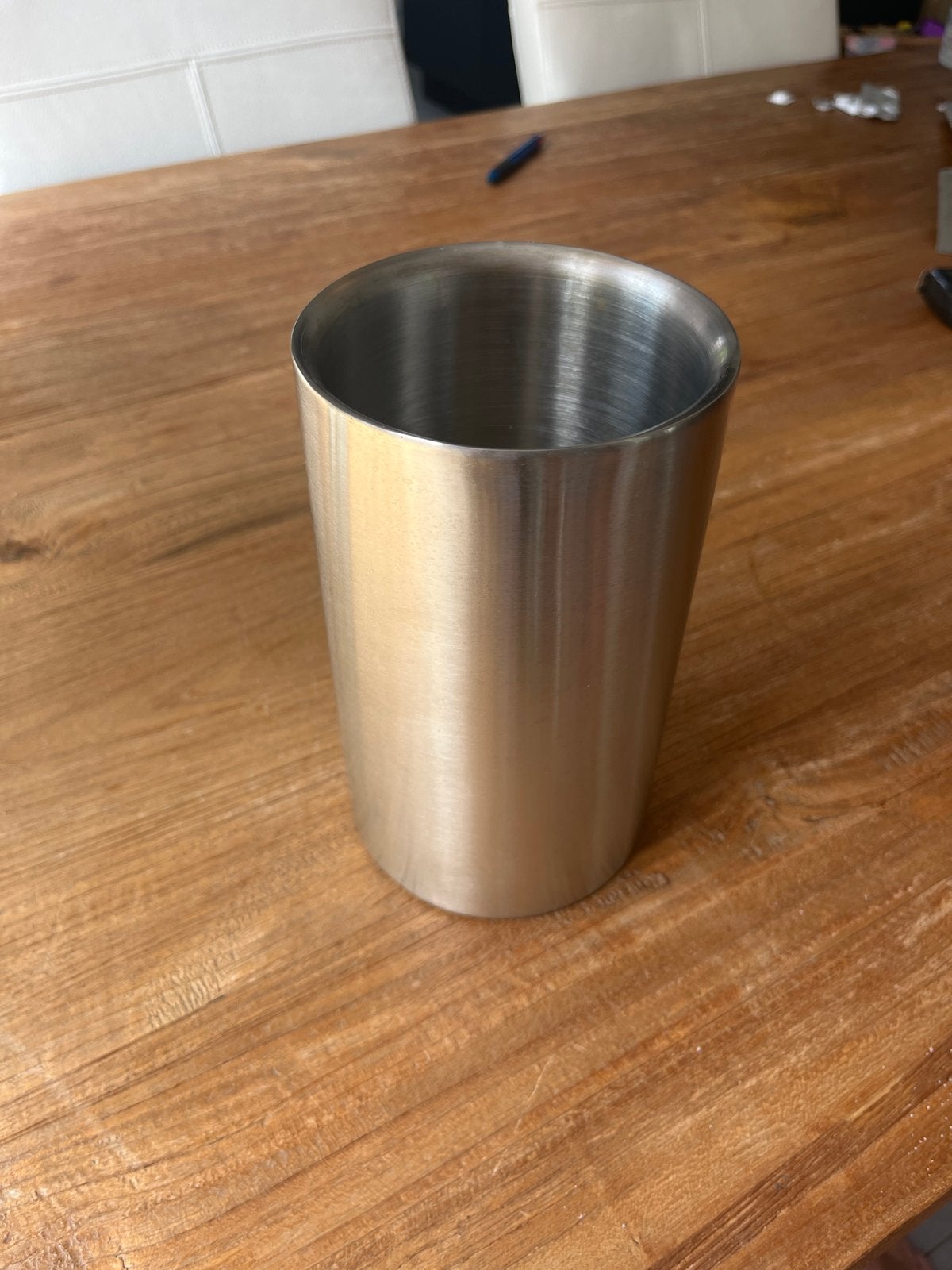 RVS Wijnkoeler Dubbelwandig 20 cm Hoog, Ophalen, Nieuw, Zilver, Metaal