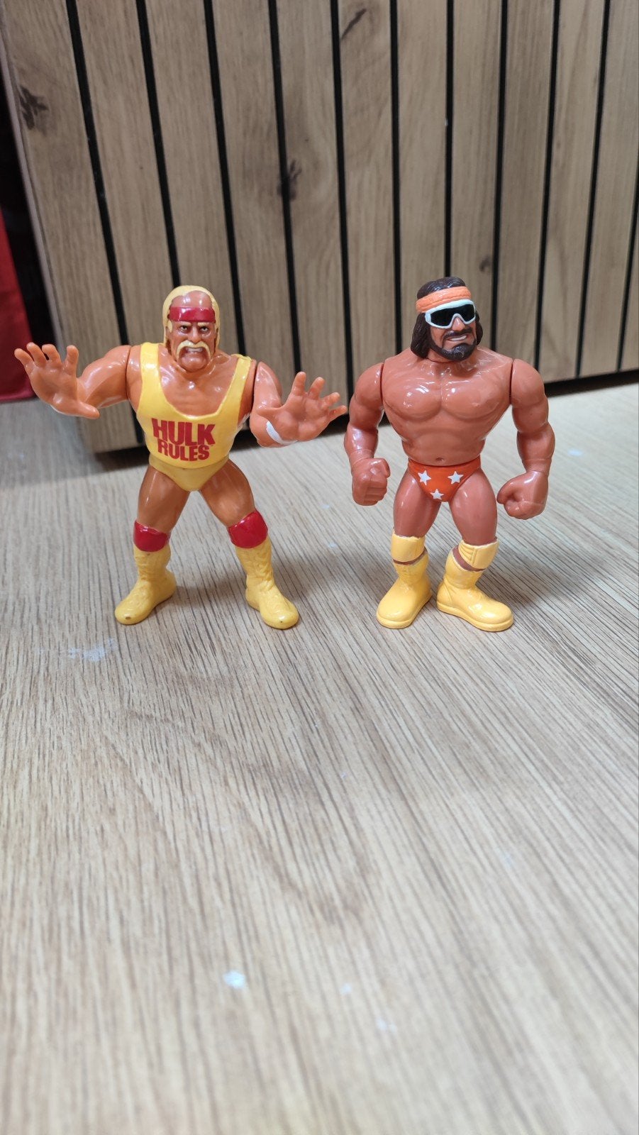 Vintage WWF figuren: Hulk Hogan & Randy Sava, Ophalen of Verzenden, Gebruikt