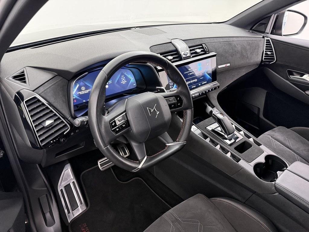 DS 7 Crossback Plug-in Hybrid 225pk Performance Line Alcanta, Auto's, DS, Euro 6, 4 cilinders, Zwart, Hybride Elektrisch/Benzine