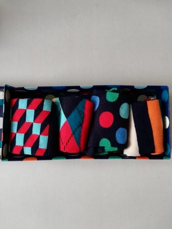 Happy Socks Gift Box - 4 paar kleurrijke sokken Unisex 36-40, Sokken en Kniesokken, Overige kleuren, Nieuw, Overige maten