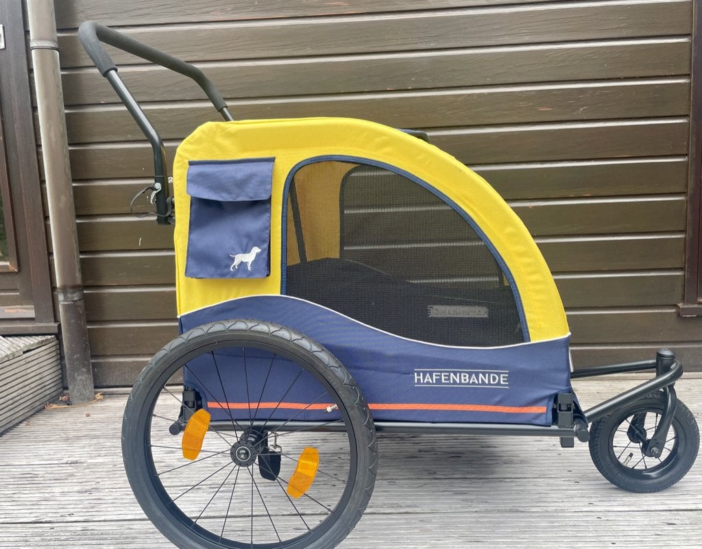 HAFENBANDE Hondenkar / Fietskar Maat L, Ophalen, Opvouwbaar, 20 tot 40 kg, Zo goed als nieuw