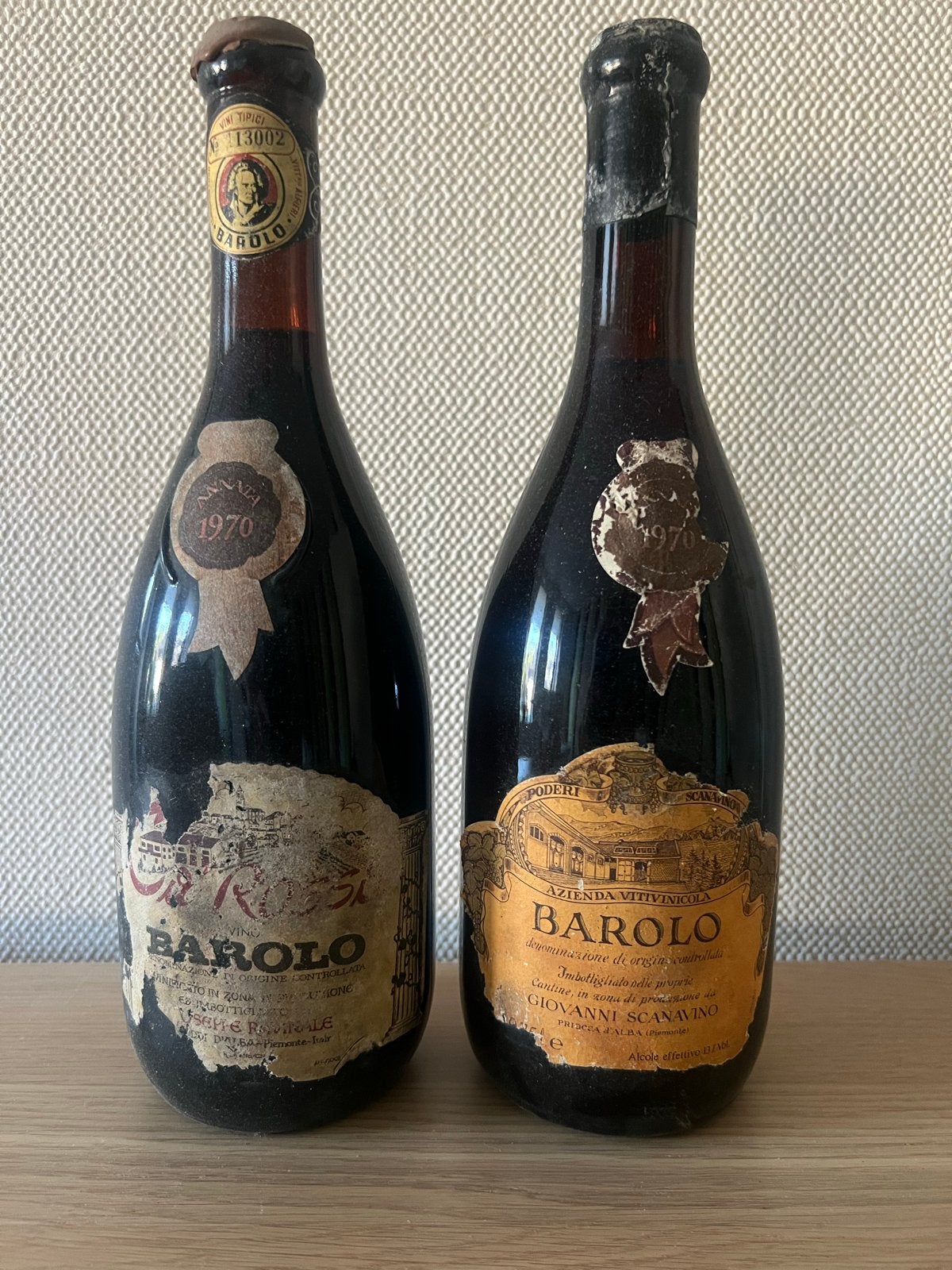 Barolo 1970 - Vintage Italiaanse Rode Wijn, Ophalen, Gebruikt, Italië, Rode wijn