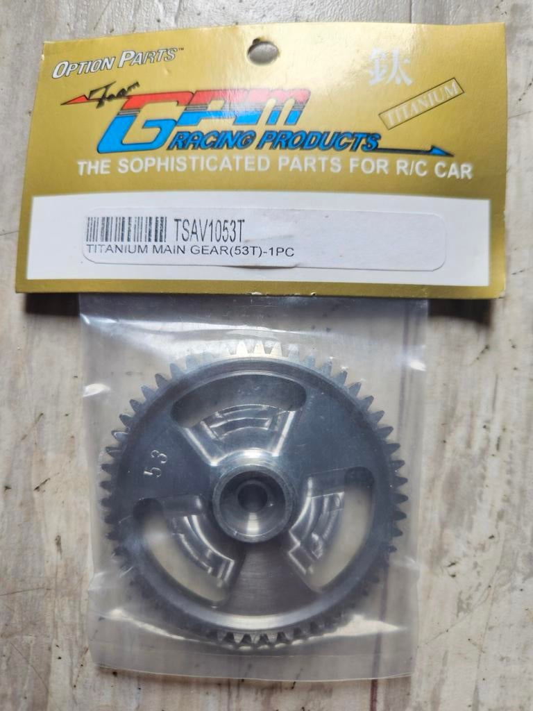 Titanium main gear. (53T), Ophalen of Verzenden, Nieuw, Schaal 1:8, Onderdeel