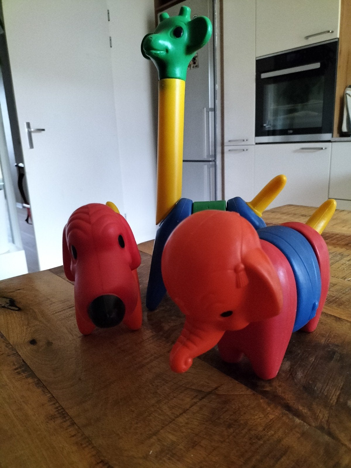 Vintage Tupperware giraf, hond, olifant, Ophalen of Verzenden, Gebruikt, Overige typen