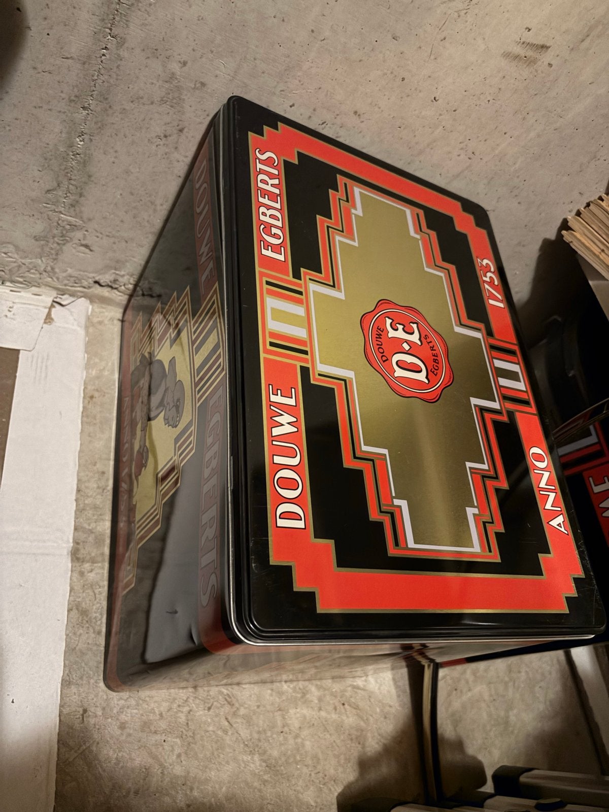 Douwe Egberts Aroma Koffieblik - Vintage Design, Ophalen, Gebruikt, Koffie, Douwe Egberts