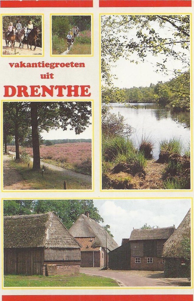 W1 Ongelopen ansichtkaart groeten uit drenthe, Ophalen of Verzenden, 1980 tot heden, Ongelopen, Drenthe