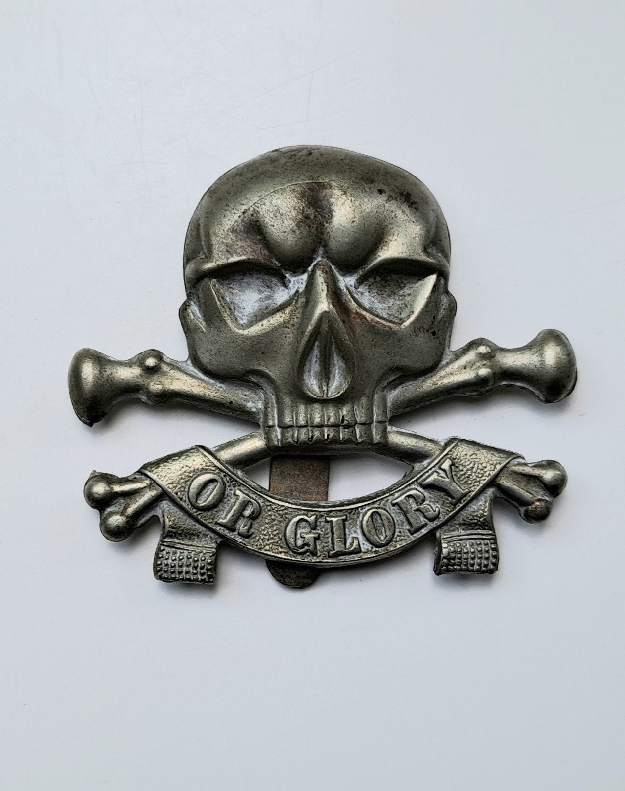 Doodskop badge Brits 17th lancers, Ophalen of Verzenden, Landmacht, Engeland, Embleem of Badge