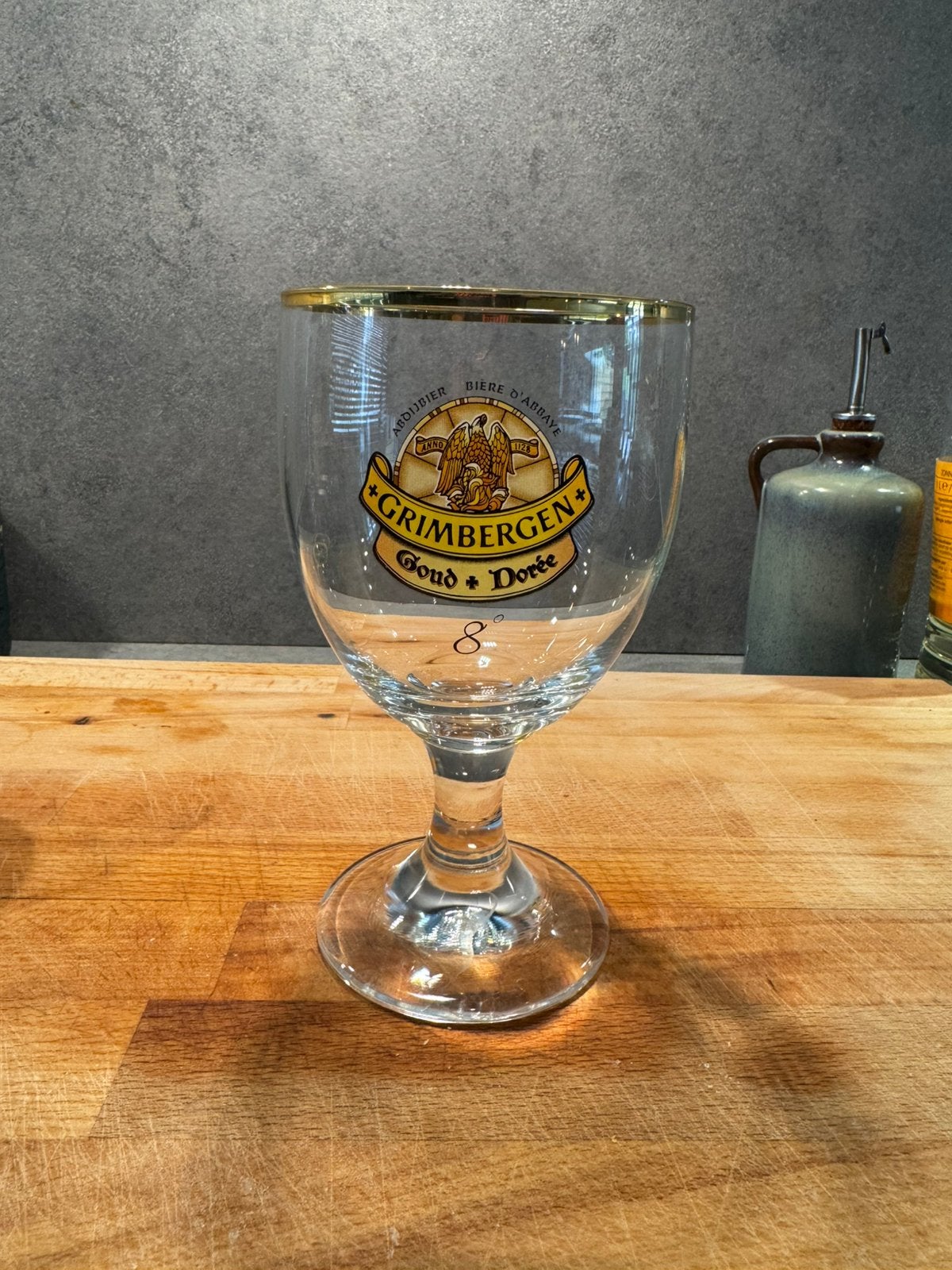 Grimbergen glas, Ophalen of Verzenden, Zo goed als nieuw, Glas of Glazen, Overige merken