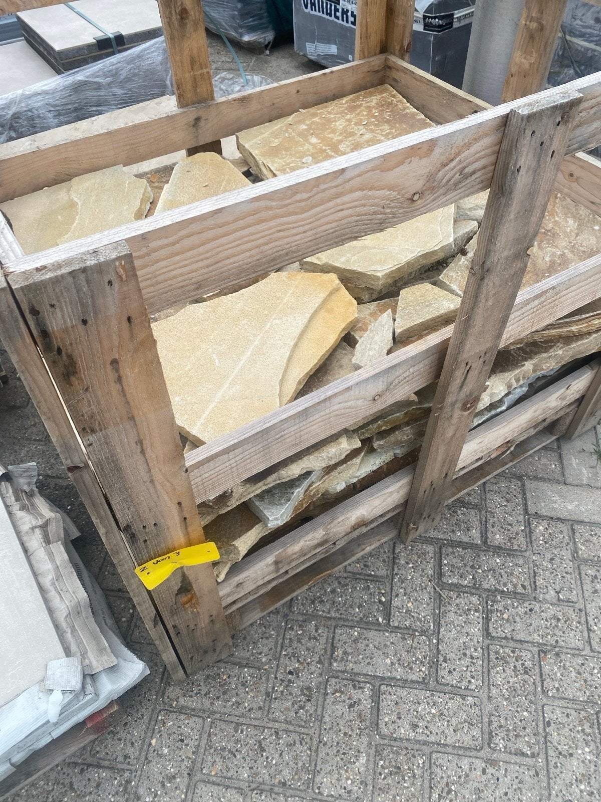 Natuursteen flagstones voor terras (ca. 6m²), Tuin en Terras, Ophalen, Overige typen, Nieuw, 5 tot 10 m²