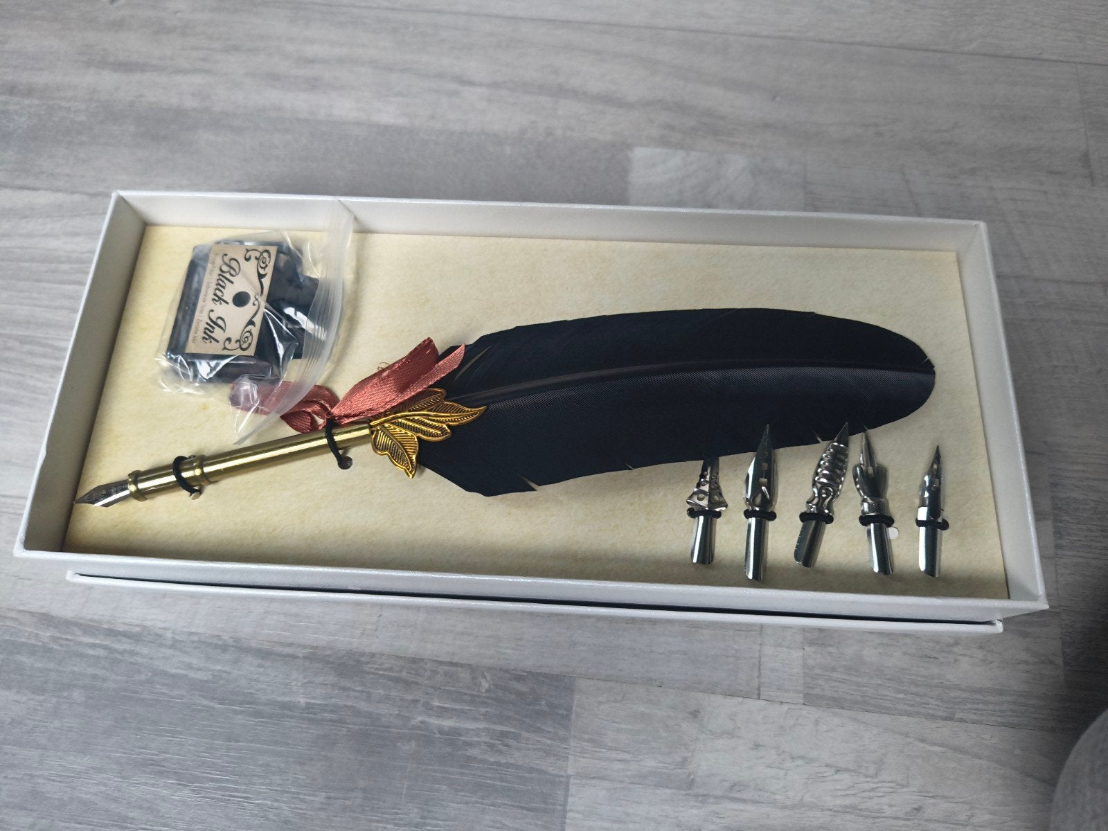 verre vul pen met inkt potje, Ophalen of Verzenden