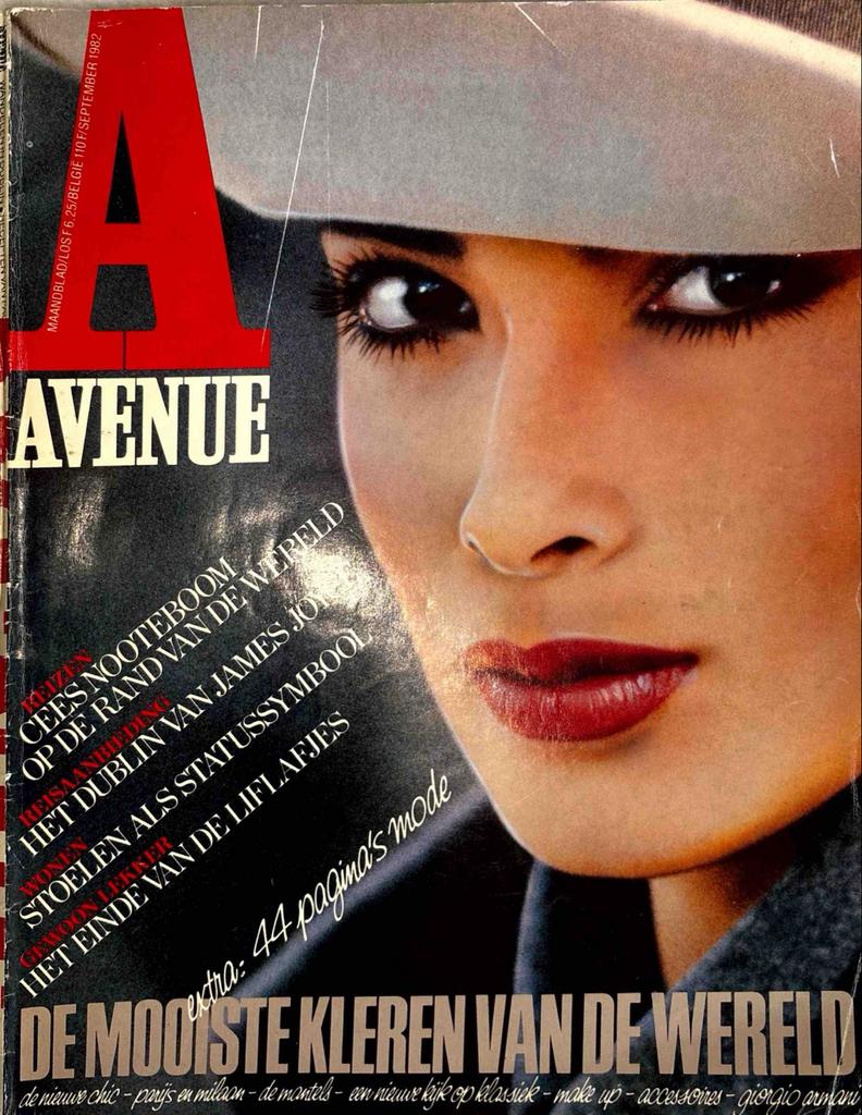 Avenue Magazine - September 1982 - Mode & Lifestyle, Boeken, Tijdschriften en Kranten, Ophalen of Verzenden, Zo goed als nieuw