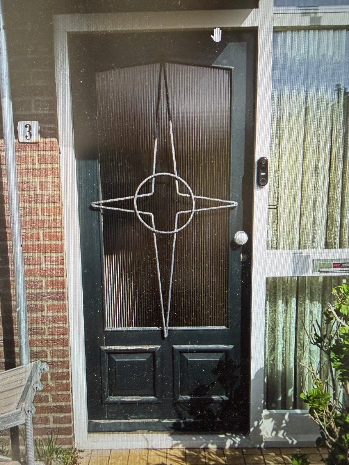 Sier deurrek anti inbraak  deur rek, Ophalen, Gebruikt, Overige typen, Minder dan 200 cm